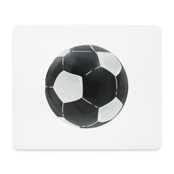 Footballs Sticker Black White Football - Mouse Pad (horizontal) - white - Front