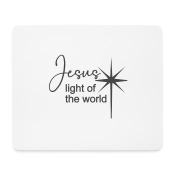 Christian Design Jesus Light of the World - Mouse Pad (horizontal) - white - Front