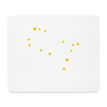 Carpe Diem nutze den Tag Sternbild Zwilling Gemini - Mousepad (Querformat) - Weiß - Vorne