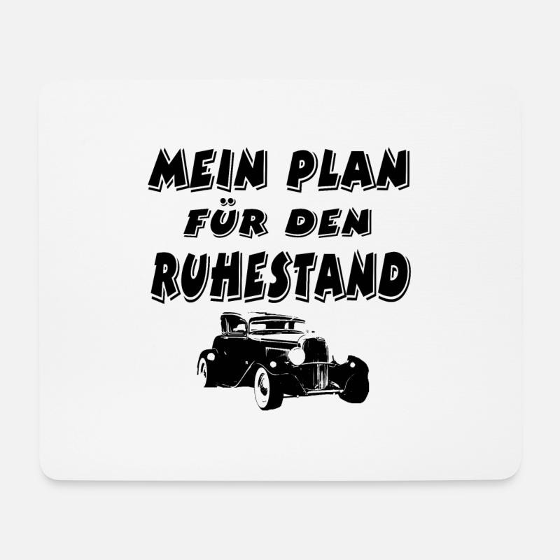 Auto - Mousepad (Querformat) - Weiß
