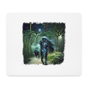 The Forest Spirit Becomes The Nightwalker - Mouse Pad (horizontal) - white - Front
