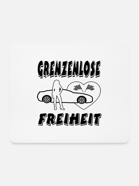 Auto - Mousepad (Querformat) - Weiß