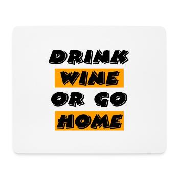 Wein - Mousepad (Querformat) - Weiß - Vorne