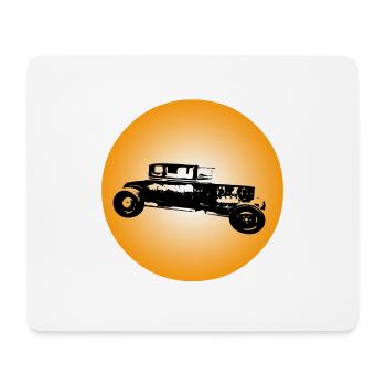 Car - Mouse Pad (horizontal) - white - Front