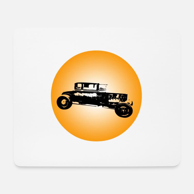 Auto - Mousepad (Querformat) - Weiß