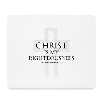 Christus ist meine Gerechtigkeit - Mousepad (Querformat) - Weiß - Vorne