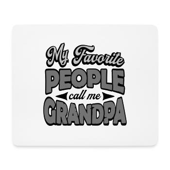 People Call Me Grandpa - Mouse Pad (horizontal) - white - Front