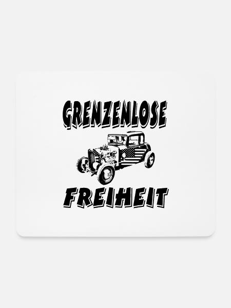 Auto - Mousepad (Querformat) - Weiß