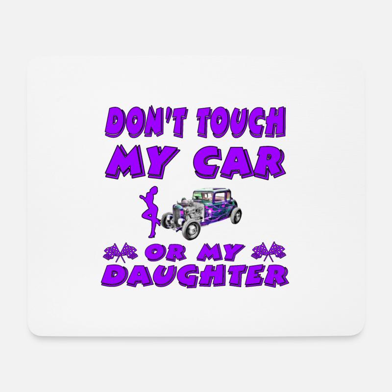 Auto - Mousepad (Querformat) - Weiß
