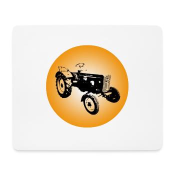 Traktor - Mousepad (Querformat) - Weiß - Vorne