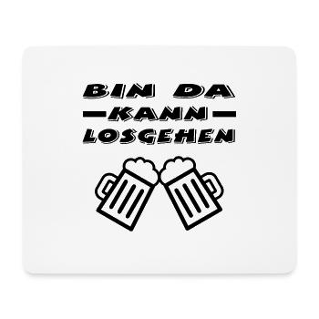 Bier - Mousepad (Querformat) - Weiß - Vorne