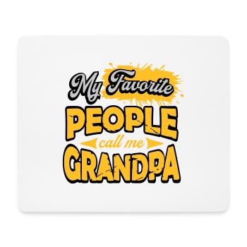 People Call Me Grandpa - Mouse Pad (horizontal) - white - Front