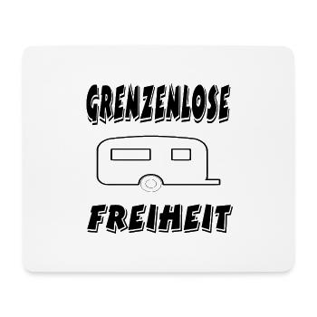 Camping - Mousepad (Querformat) - Weiß - Vorne