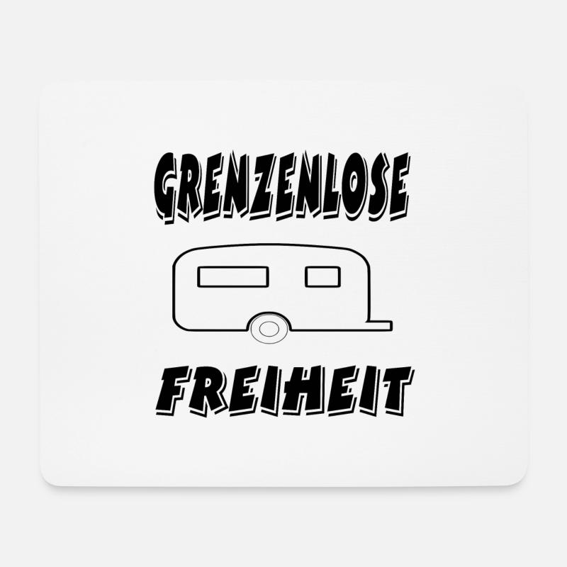 Camping - Mousepad (Querformat) - Weiß