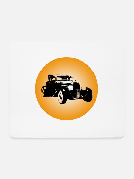 Auto - Mousepad (Querformat) - Weiß