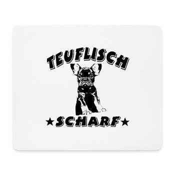 Hund - Mousepad (Querformat) - Weiß - Vorne