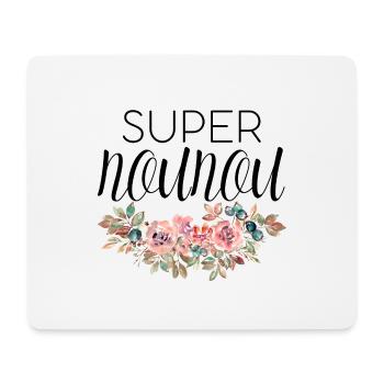 Super nounou - Tapis de souris (format paysage) - blanc - Devant