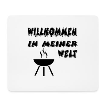Grillen - Mousepad (Querformat) - Weiß - Vorne