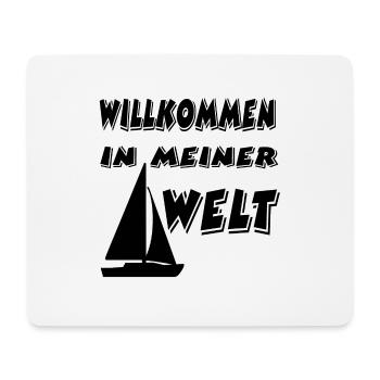 Segeln - Mousepad (Querformat) - Weiß - Vorne