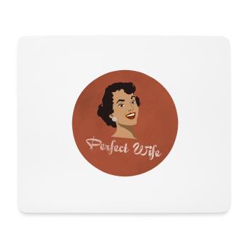 La femme parfaite - Tapis de souris (format paysage) - blanc - Devant