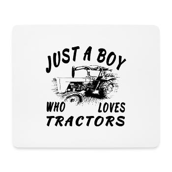 Tractor - Mouse Pad (horizontal) - white - Front