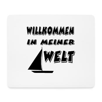 Segeln - Mousepad (Querformat) - Weiß - Vorne