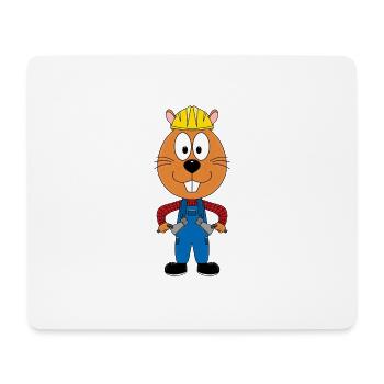 OTTER - BIBER - MARDER - MAURER - JOB - BERUF - Mousepad (Querformat) - Weiß - Vorne