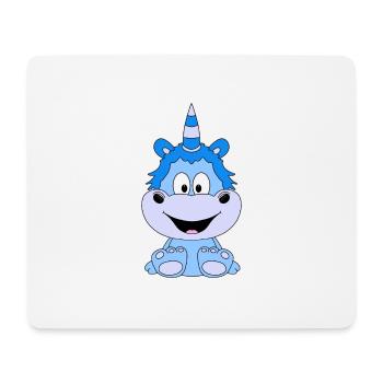 EINHORN - UNICORN - KIND - BABY - Mousepad (Querformat) - Weiß - Vorne