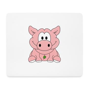 SCHWEIN - TIER - BAUERNHOF - BAUER - TIERISCH - Mousepad (Querformat) - Weiß - Vorne