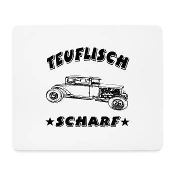 Auto - Mousepad (Querformat) - Weiß - Vorne