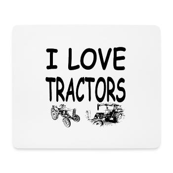 Tractor - Mouse Pad (horizontal) - white - Front