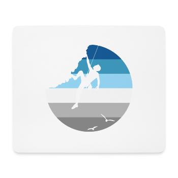 Escalade - Tapis de souris (format paysage) - blanc - Devant