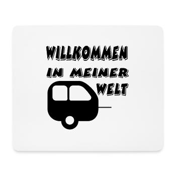 Camping - Mousepad (Querformat) - Weiß - Vorne