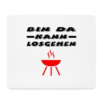 Grillen - Mousepad (Querformat) - Weiß - Vorne