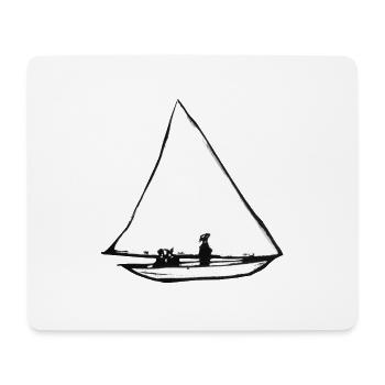 Sailboat Ernst Ludwig Kirchner - Mouse Pad (horizontal) - white - Front