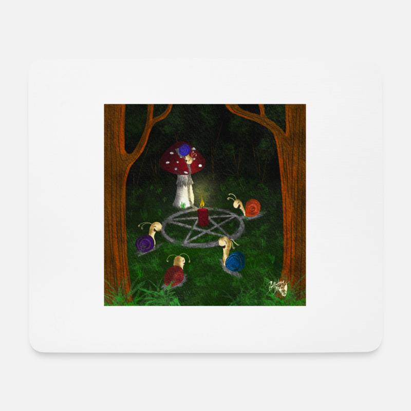 Summon snails - Mousepad (Querformat) - Weiß