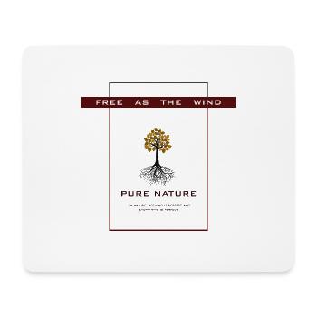 Free as Wind PURE NATURE - Mouse Pad (horizontal) - white - Front