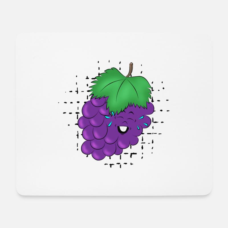 Spaß haben mit Grape - Mousepad (Querformat) - Weiß