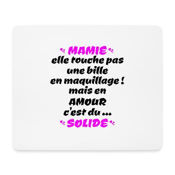 mamie , c'est du solide !! - Tapis de souris (format paysage) - blanc - Devant