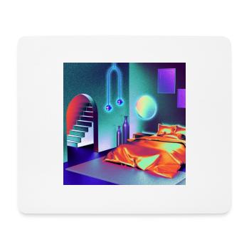 Zimmer - Mousepad (Querformat) - Weiß - Vorne