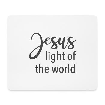 Christian Design Jesus Light of the World - Mouse Pad (horizontal) - white - Front