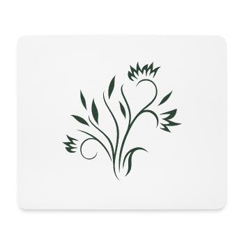 Beautiful floral element - Mouse Pad (horizontal) - white - Front