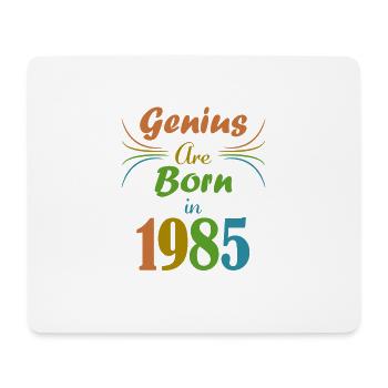 Genius Jahrgang 1985 - Mousepad (Querformat) - Weiß - Vorne