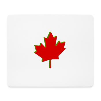 Motif du drapeau canadien - Tapis de souris (format paysage) - blanc - Devant