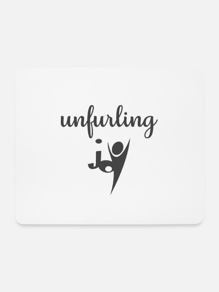 Christliches Design entfaltet Freude - Mousepad (Querformat) - Weiß