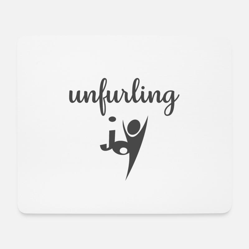 Christliches Design entfaltet Freude - Mousepad (Querformat) - Weiß