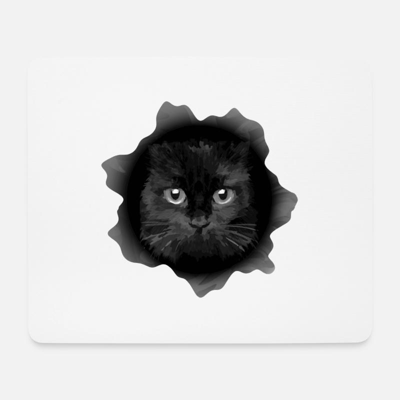 Cat - Mouse Pad (horizontal) - white
