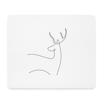 Deer - Mouse Pad (horizontal) - white - Front