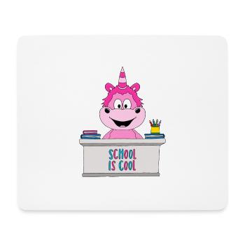 EINHORN - SCHULE - EINSCHULUNG - KINDER - Mousepad (Querformat) - Weiß - Vorne