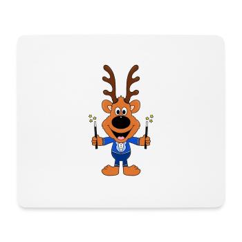 ZAUBERER - ZAUBERN - MAGIE - ZAUBERKASTEN - REH - Mousepad (Querformat) - Weiß - Vorne